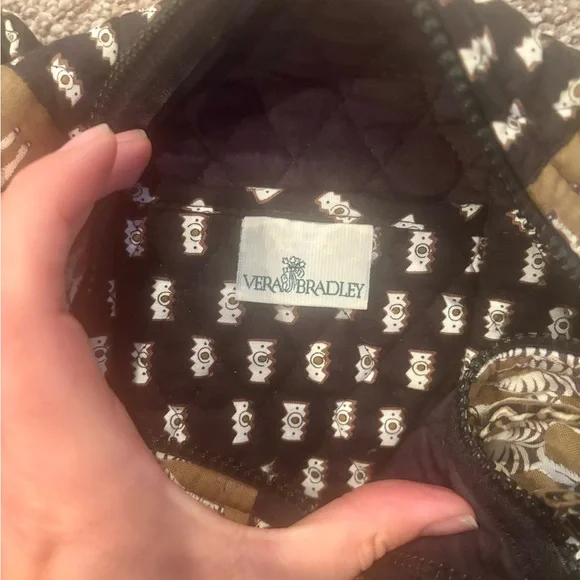 Vera Bradley Black and Brown Shoulder Bag with Elegant Design - Picture 4 of 4